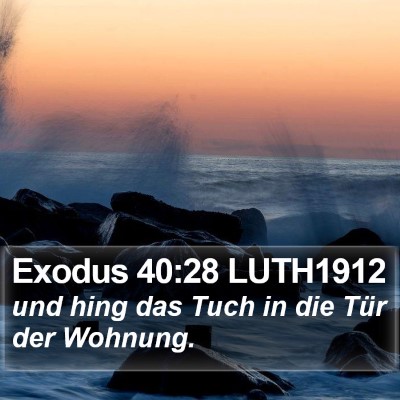 Exodus 40:28 LUTH1912 Bible Verse Image