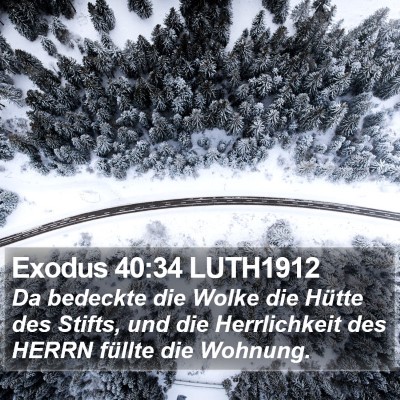 Exodus 40:34 LUTH1912 Bible Verse Image