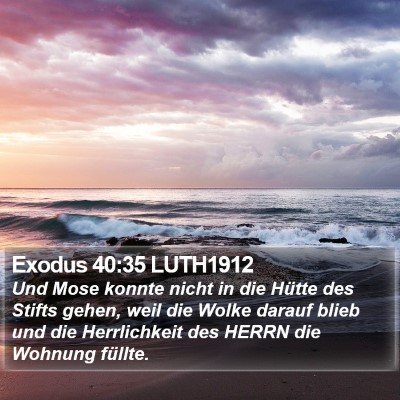 Exodus 40:35 LUTH1912 Bible Verse Image