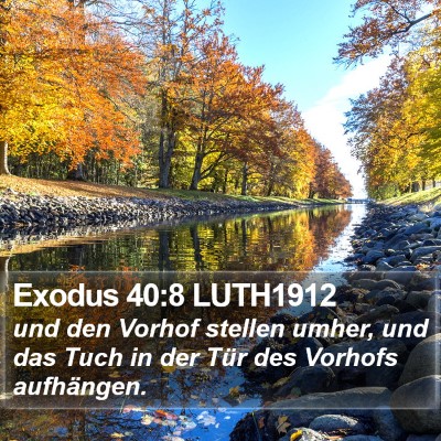 Exodus 40:8 LUTH1912 Bible Verse Image