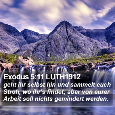 Exodus 5:11 LUTH1912 Bible Verse Image