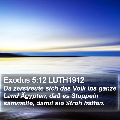 Exodus 5:12 LUTH1912 Bible Verse Image