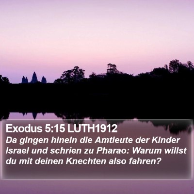 Exodus 5:15 LUTH1912 Bible Verse Image