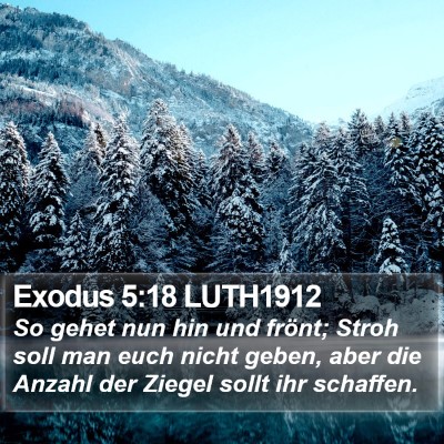 Exodus 5:18 LUTH1912 Bible Verse Image