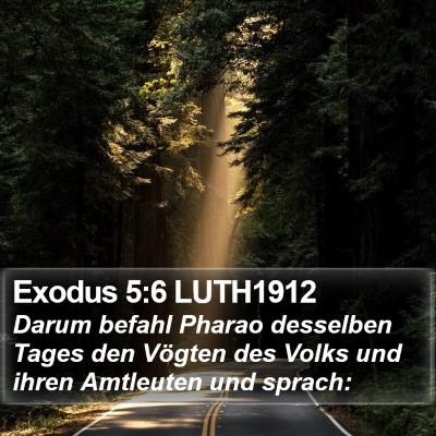 Exodus 5:6 LUTH1912 Bible Verse Image