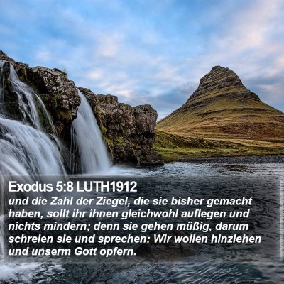 Exodus 5:8 LUTH1912 Bible Verse Image