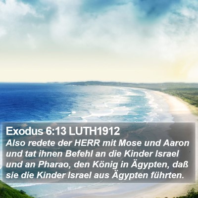 Exodus 6:13 LUTH1912 Bible Verse Image
