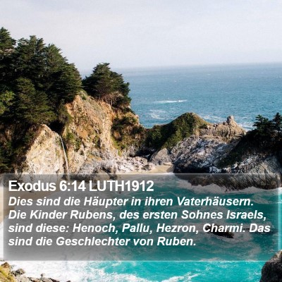 Exodus 6:14 LUTH1912 Bible Verse Image