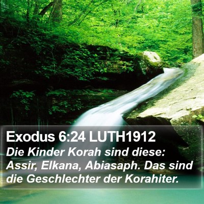Exodus 6:24 LUTH1912 Bible Verse Image