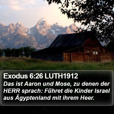 Exodus 6:26 LUTH1912 Bible Verse Image