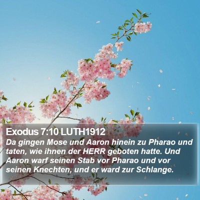 Exodus 7:10 LUTH1912 Bible Verse Image