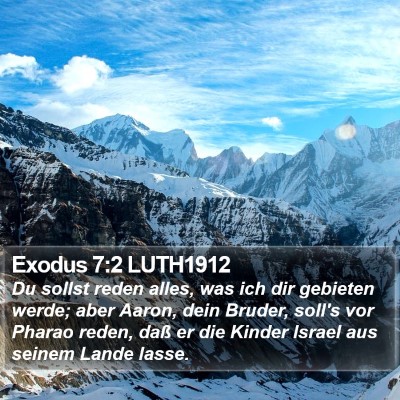 Exodus 7:2 LUTH1912 Bible Verse Image