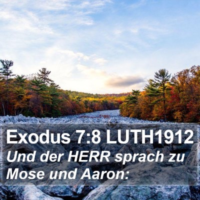Exodus 7:8 LUTH1912 Bible Verse Image