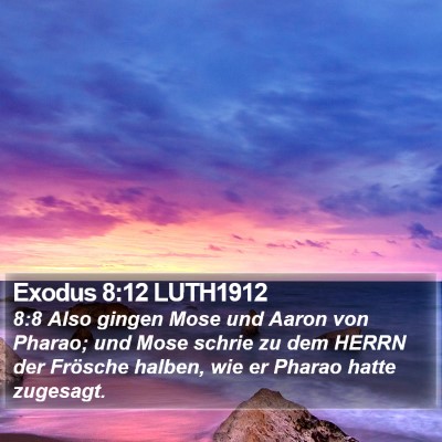 Exodus 8:12 LUTH1912 Bible Verse Image