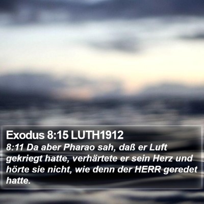 Exodus 8:15 LUTH1912 Bible Verse Image