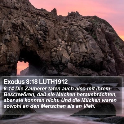 Exodus 8:18 LUTH1912 Bible Verse Image