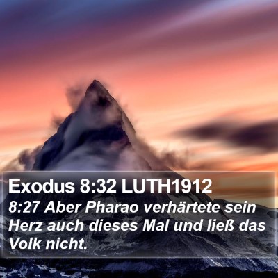 Exodus 8:32 LUTH1912 Bible Verse Image