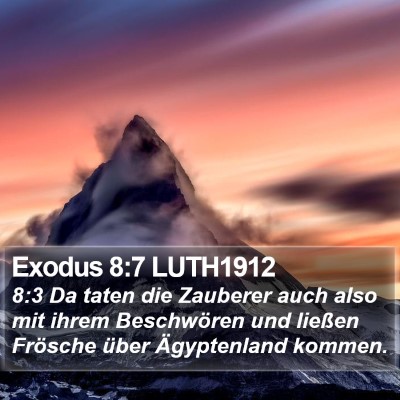 Exodus 8:7 LUTH1912 Bible Verse Image