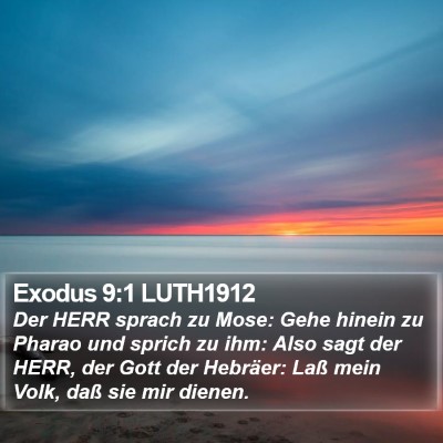 Exodus 9:1 LUTH1912 Bible Verse Image