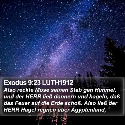 Exodus 9:23 LUTH1912 Bible Verse Image