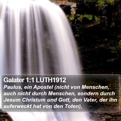 Galater 1:1 LUTH1912 Bible Verse Image