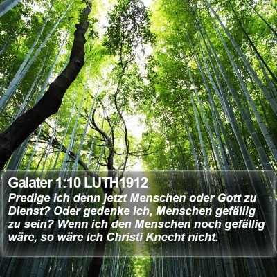 Galater 1:10 LUTH1912 Bible Verse Image