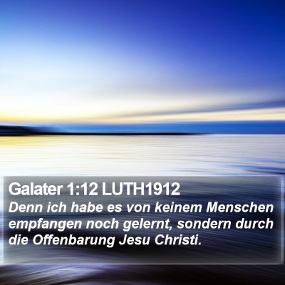 Galater 1:12 LUTH1912 Bible Verse Image