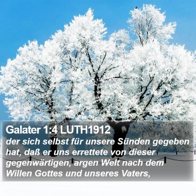 Galater 1:4 LUTH1912 Bible Verse Image
