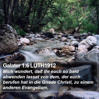 Galater 1:6 LUTH1912 Bible Verse Image