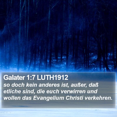 Galater 1:7 LUTH1912 Bible Verse Image