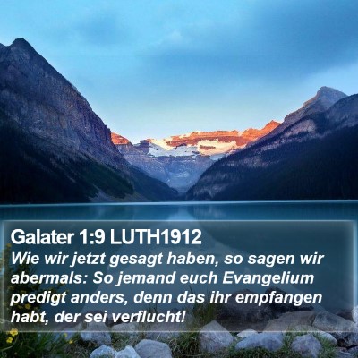 Galater 1:9 LUTH1912 Bible Verse Image