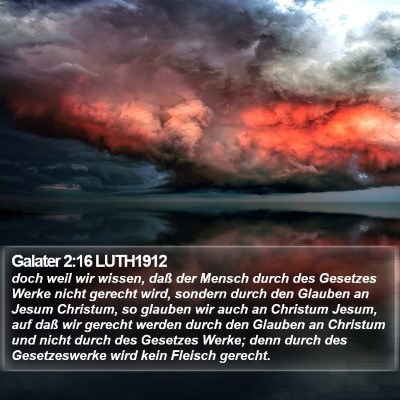 Galater 2:16 LUTH1912 Bible Verse Image