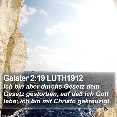 Galater 2:19 LUTH1912 Bible Verse Image