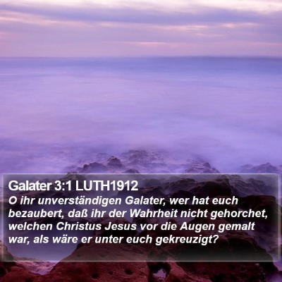 Galater 3:1 LUTH1912 Bible Verse Image