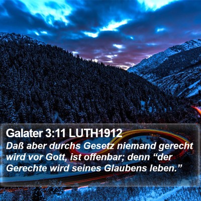 Galater 3:11 LUTH1912 Bible Verse Image