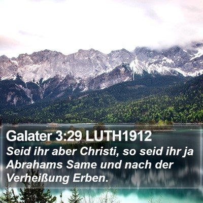Galater 3:29 LUTH1912 Bible Verse Image