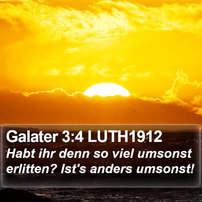 Galater 3:4 LUTH1912 Bible Verse Image