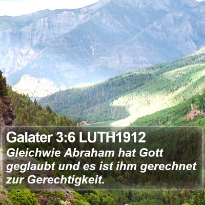 Galater 3:6 LUTH1912 Bible Verse Image