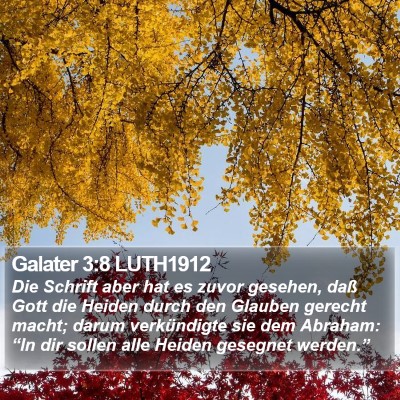 Galater 3:8 LUTH1912 Bible Verse Image