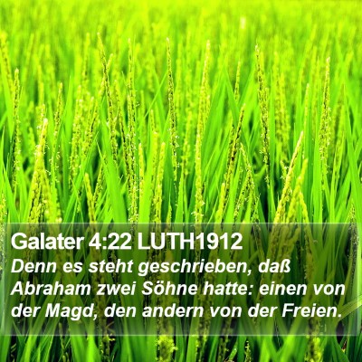 Galater 4:22 LUTH1912 Bible Verse Image