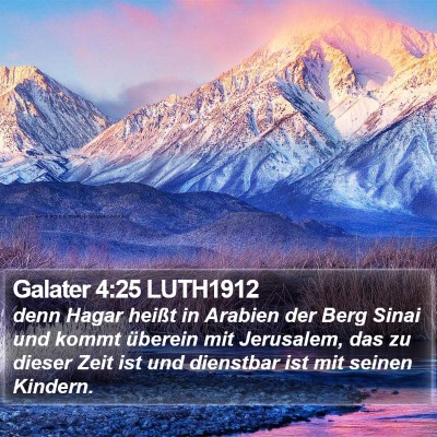 Galater 4:25 LUTH1912 Bible Verse Image