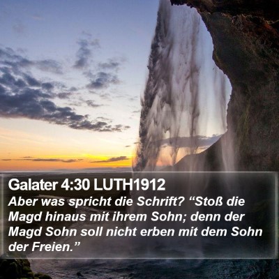 Galater 4:30 LUTH1912 Bible Verse Image