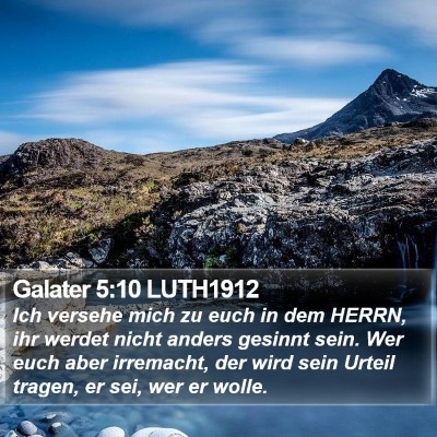 Galater 5:10 LUTH1912 Bible Verse Image