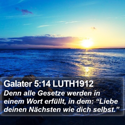 Galater 5:14 LUTH1912 Bible Verse Image