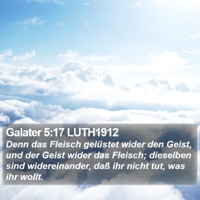 Galater 5:17 LUTH1912 Bible Verse Image