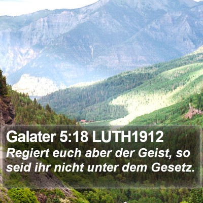 Galater 5:18 LUTH1912 Bible Verse Image