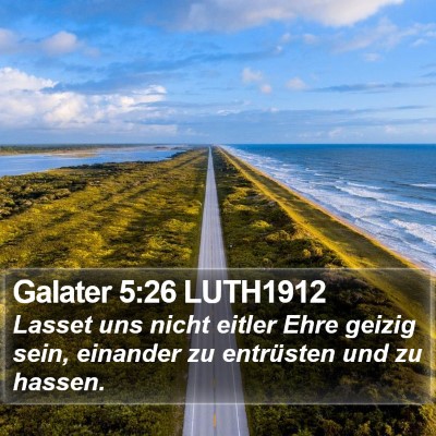 Galater 5:26 LUTH1912 Bible Verse Image
