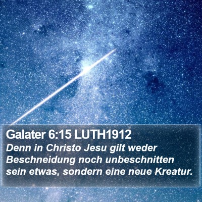 Galater 6:15 LUTH1912 Bible Verse Image