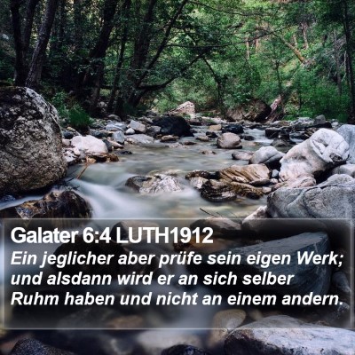 Galater 6:4 LUTH1912 Bible Verse Image