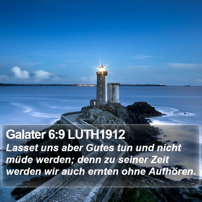 Galater 6:9 LUTH1912 Bible Verse Image